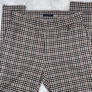 Size 4 Black, Creme, & Brown Plaid Tommy Hilfiger… - image 1